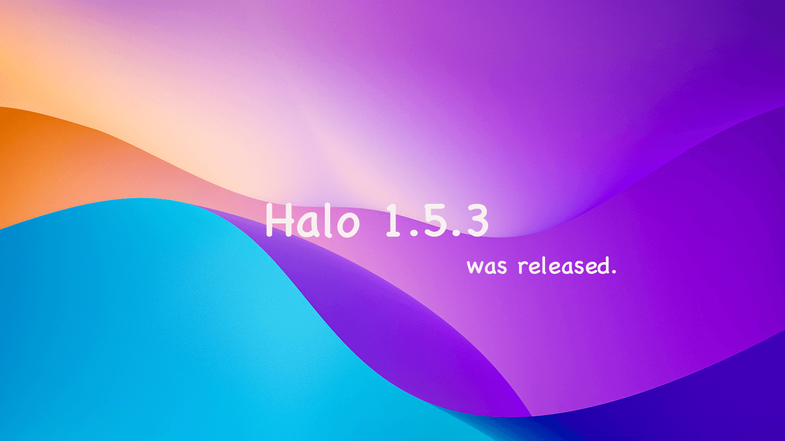 Halo 1.5.3 发布 的封面图